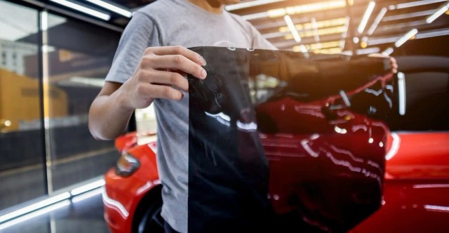 Premium dye film window tint for SUV/mini van