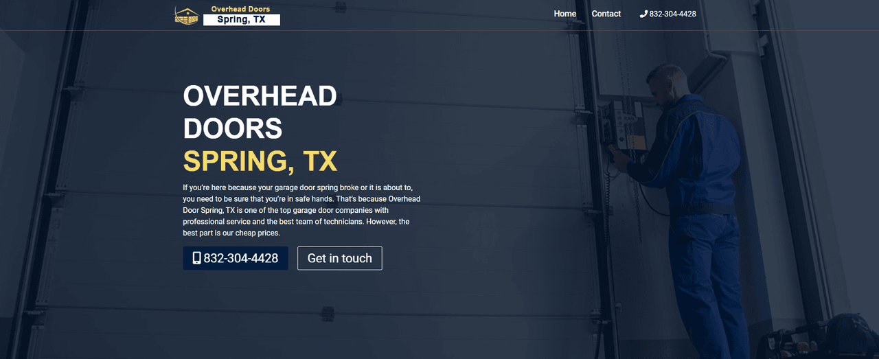 Overhead Doors Spring